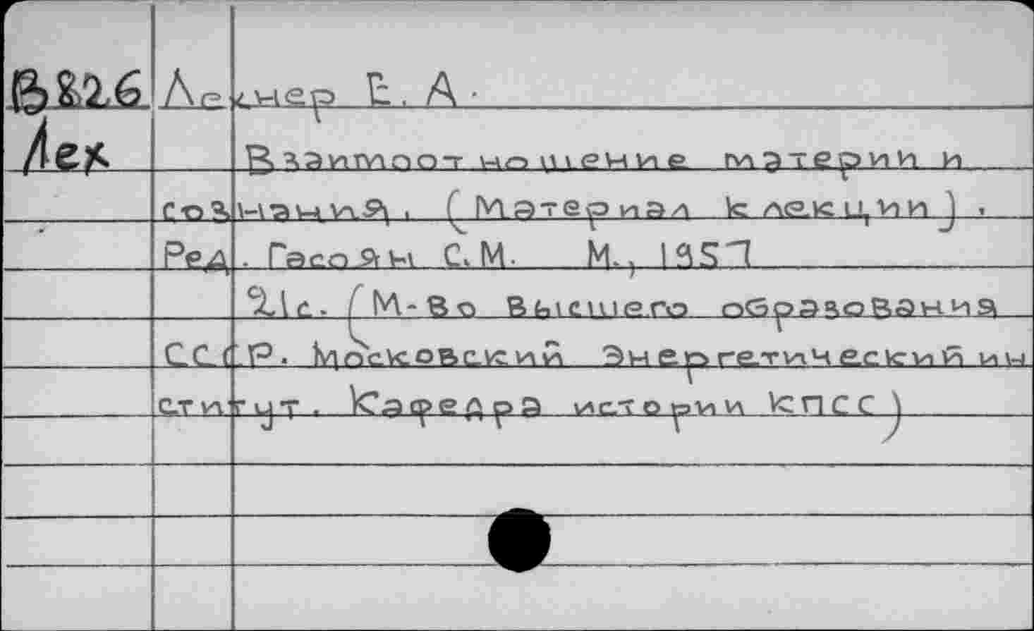 ﻿(^£>2,6	.V	'I же? Е. А •
4е?с.		ß АЯитпоо-г нл in рчи е м^-ерии и
	Со ч	уч-ам» vlP^ ! Г М дтер нал к: ne.vc ц и и J •
*	Ред	. Гаеп^ы С»М. М., lf\S”7
		%le.. j ЬЛ-Во BMCHie.ro обрэяоканиэ
	С С <	.P. hqnc.vcoBc.vcиvô Эм ерre.Tv-i4е.сvcvi vî им
	С.Т v\	rgq. кГарейрД истории Ус ri с с У	
		“	ч '■' г	\	J
		
		
		